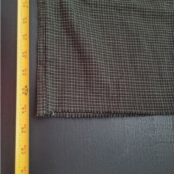 John Galt Plaid Wide Leg Trouser Pants Size S Dark Green Preppy Academia - Picture 8 of 9